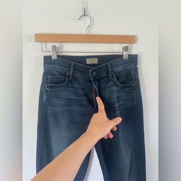 MOTHER The Insider Tall When The Going Gets Tough Dark Wash Bootcut Jeans Sz 27 - Picture 3 of 10